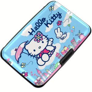 Hello Kitty RFID Blocking Aluminum Card Holder Wallet Cute Ultra Thin Metal